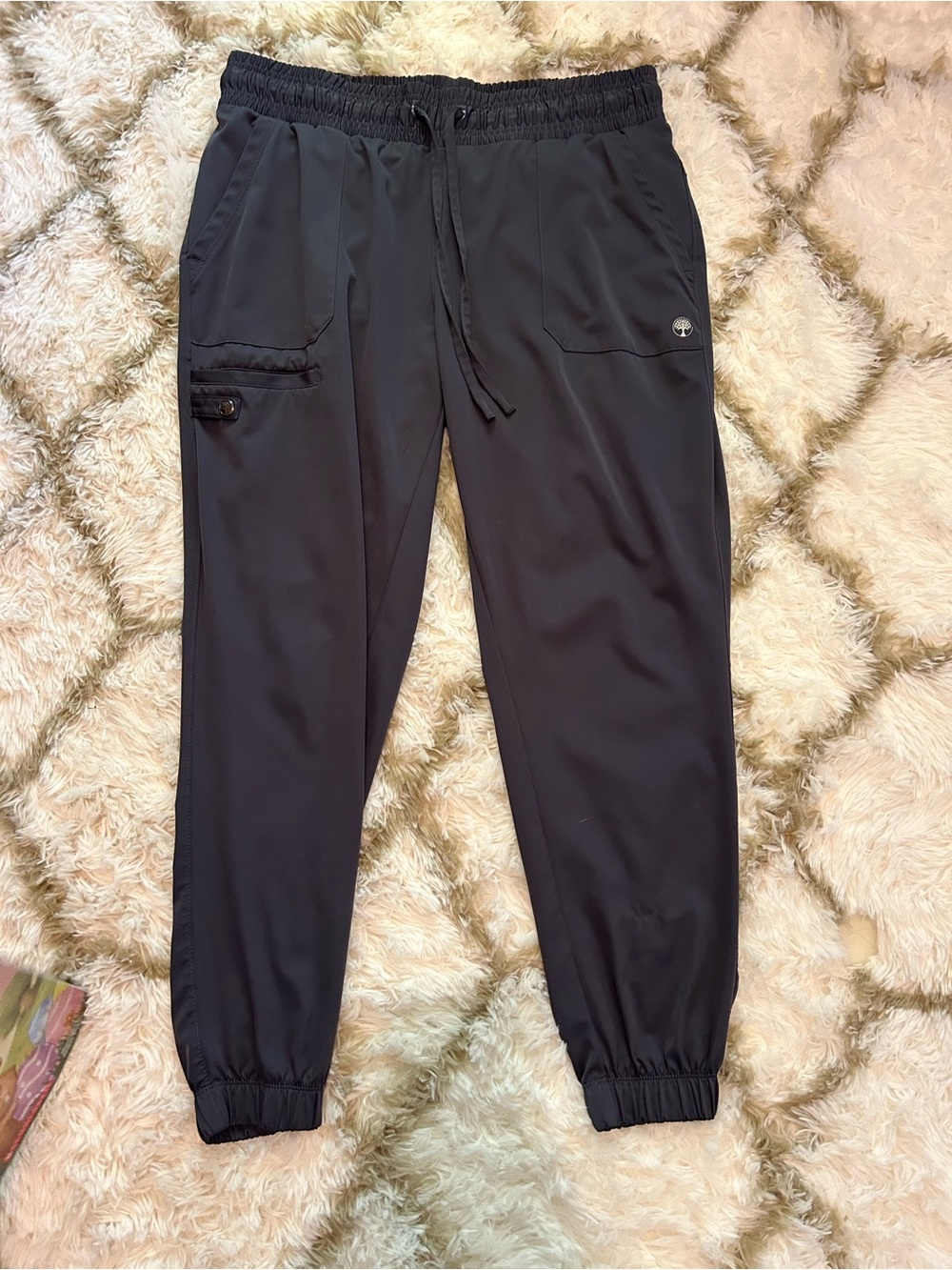 healing hands Black Women's Jogger Scrub Pants